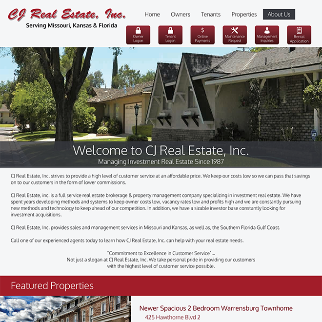 CJ Real Estate Website